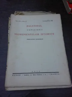 Buletinul Comisiunii Monumentelor istorice, ianuarie martie 1926