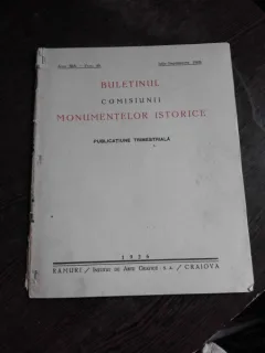 BULETINUL COMISIUNII MONUMENTELOR ISTORICE, IULIE-SEPTEMBRIE 1926