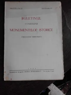 BULETINUL COMISIUNII MONUMENTELOR ISTORICE, IULIE-SEPTEMBRIE 1935