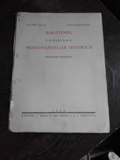 BULETINUL COMISIUNII MONUMENTELOR ISTORICE, OCTOMBRIE-DECEMBRIE 1924