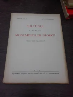Buletinul Comisiunii Monumentelor istorice, octombrie decembrie 1934