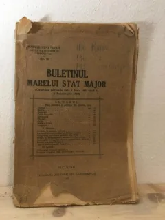 Buletinul Marelui Stat Major - 1 Mai 1922-1 Septembrie 1922