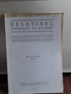BULETINUL POLITEHNICEI DIN BUCURESTI NR.3-4/1942