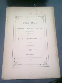 BULETINUL SENTINTELOR INALTEI CURTI DE COMPTURI TOMUL II, NR.10/OCTOMBRIE 1875