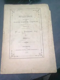 BULETINUL SENTINTELOR INALTEI CURTI DE COMPTURI TOMUL II, NR.44/NOIEMBRIE 1875