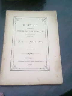 BULETINUL SENTINTELOR INALTEI CURTI DE COMPTURI TOMUL II, NR.5/MAI 1875