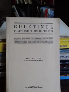 BULETINUL SOCIETATII POLITECNICE DIN ROMANIA NR.1SI 2/1941