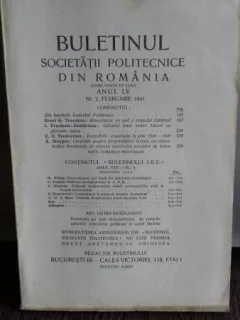 BULETINUL SOCIETATII POLITECNICE DIN ROMANIA NR.2/1941