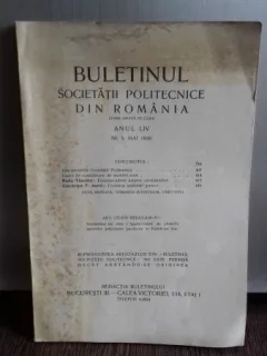 BULETINUL SOCIETATII POLITECNICE DIN ROMANIA NR.5/1940