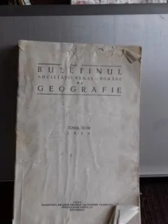 BULETINUL SOCIETATII REGALE ROMANE DE GEOGRAFIE TOMUL XLVIII 1929
