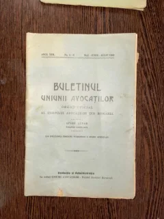 Buletinul Uniunii Avocatilor Anul XIII Nr. 5-6 Mai-Iulie 1936