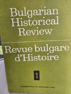 Bulgarian Historical Review nr.1/1991