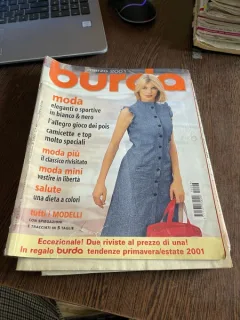 Burda marzo 2001, in limba italiana