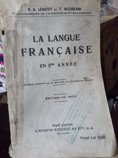 C. A. Leautey - La langue francaise en 5eme annee