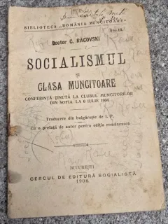 C. Racovski - Socialismul si clasa muncitoare