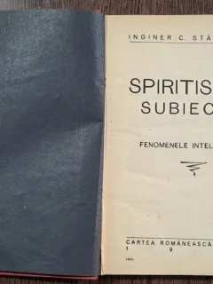 C. Stanulescu - Spiritismul subiectiv / fenomenele intelectuale