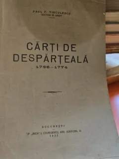 Caeti de desparteala 1765-1774 - Paul F. Tinculescu