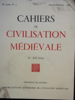 CAHIERS DE CIVILISATION MEDIEVALE NR.4/1968