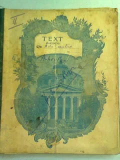 CAIET CURS ARHEOLOGIE, ARTA ANTICA, APARTINAND LUI I. IONESCU BUJOR, AN 1903 PARTEA A DOUA
