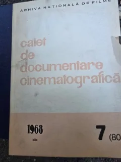Caiet de documentare cinematografica Nr. 7 / 1968