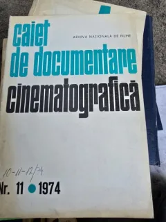 CAIET DE DOCUMENTARE CINEMATOGRAFICA NR.11/1974