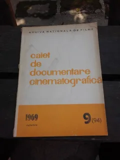 CAIET DE DOCUMENTARE CINEMATOGRAFICA NR.9/1969