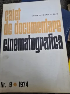 CAIET DE DOCUMENTARE CINEMATOGRAFICA NR.9/1974