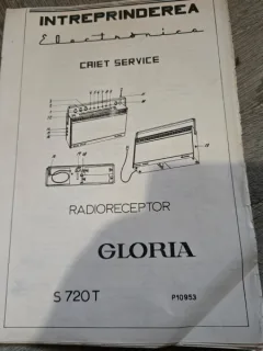 Caiet Service radioreceptor Gloria S 720 T