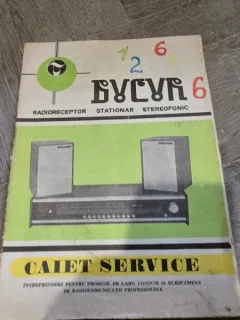 Caiet Service radioreceptor stationar stereo Bucur