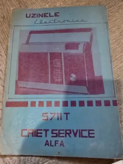 Caiet Service radioreceptorul Alfa S 711 T