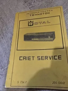 Caiet Service radioreceptorul Royal S 734 T