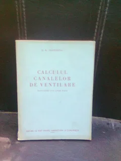 CALCULUL CANALELOR DE VENTILARE - G.A. MAXIMOV