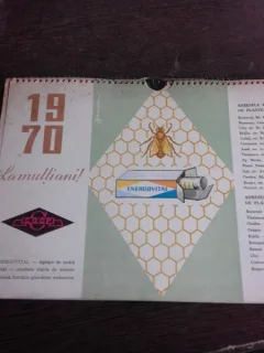 CALENDAR DE PERETE editat de CENTROCOOP, 1970