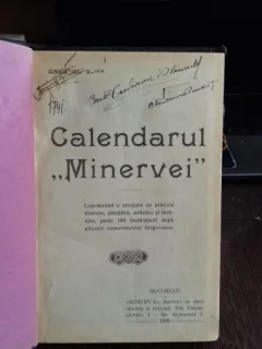 CALENDARUL MINERVEI 1908