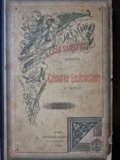 Calendrier Ecclesiastique anno X - 1890