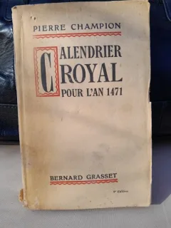 Calendrier Royal pour l'an 1941 - Pierre Champion