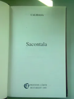 CALIDASA SACONTALA - POEMA INDIANA