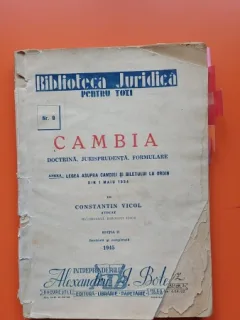Cambia. Doctrina, jurisprudenta, formulare - Constantin Vicol