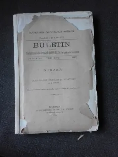 CANALISAREA RIURILOR SI IRIGATIUNI - C. CHIRI, BULETIN PUBLICAT DE SOCIETATEA GEOGRAFICA ROMANA, TRIM.III SI IV 1893