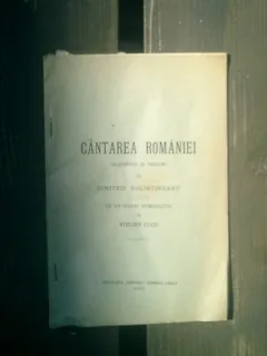 Cantarea Romaniei transpusa in versuri - Dimitrie Bolintineanu