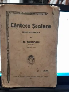 Cantece scolare culese si aranjate de M Sambotin