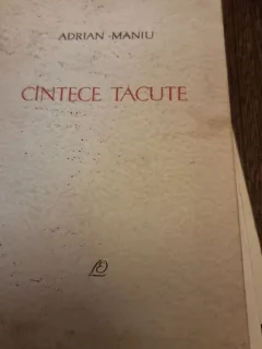 Cantece tacute- Adrian Maniu