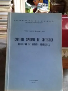 CAPITOLE SPECIALE DE STATISTICA - VASILE C. PREDA