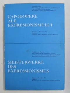 CAPODOPERE ALE EXPRESIONISMULUI , EXPOZITIE MUZEUL DE ARTA AL R.S.R. , OCTOMBRIE - NOIEMBRIE , TEXT IN ROMANA - GERMANA , 1972 Autor: COLECTIV