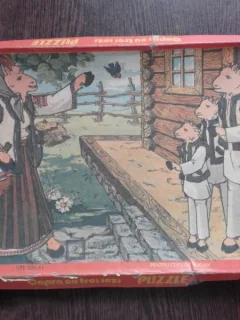 CAPRA CU TREI IEZI, PUZZLE PENTRU COPII, PERIOADA COMUNISTA