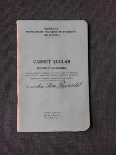 CARNET SCOLAR (MEDICO-PEDAGOGIC) AL ELEVULUI ION TAPARDEL