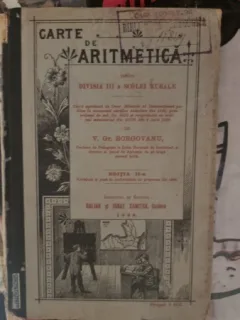 CARTE DE ARITMETICA PENTRU DIVIZIA III A A SCOALEI RURALE - V.GR. BORGOVANU
