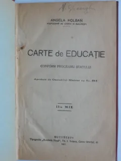 Carte de educatie - Angela Holban