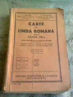 CARTE DE LIMBA ROMANA PENTRU CLASA VII - I.I. BUJOR