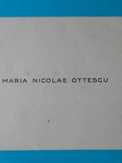 Carte de vizita Maria Nicolae Ottescu
